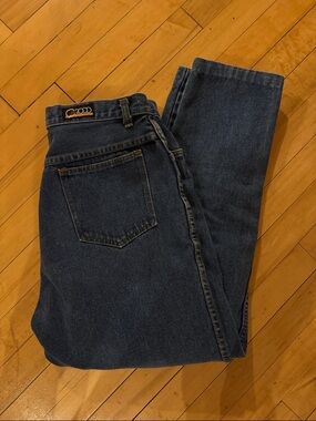 Women’s Straight Jeans in Dark Blue Denim